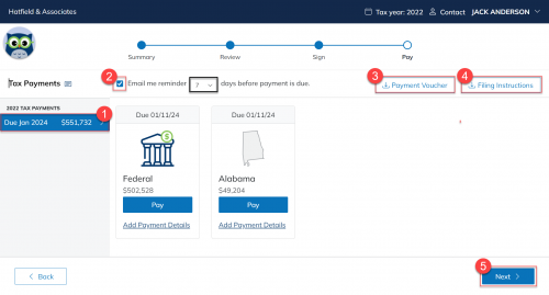 19 View tax payments