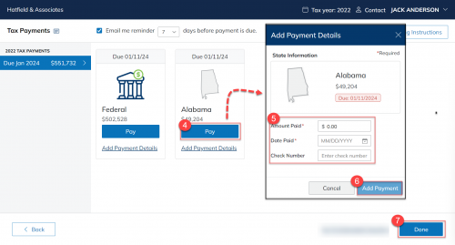 21 Add payment details