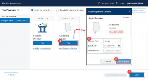 21 Add payment details